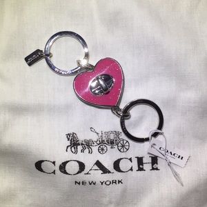 Coach turn lock keychain